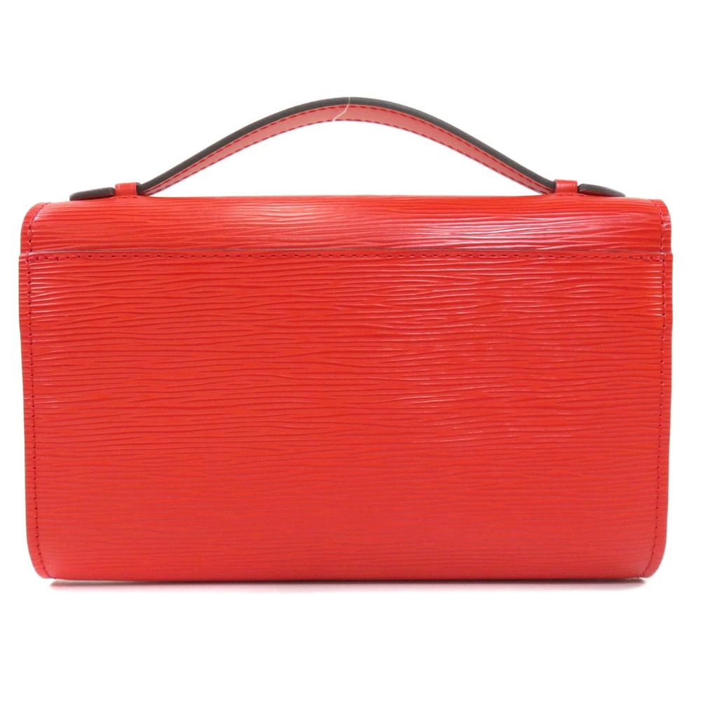 Louis Vuitton Clutch Leather Clrie Bag Epi Black